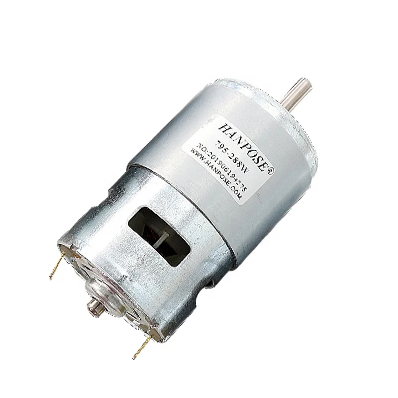 HLTNC Durable 775 795 895 Spindle Motor3000-12000 RPM Brush Linear Servo Motor 775 150W Lawn Mower Motor CNC