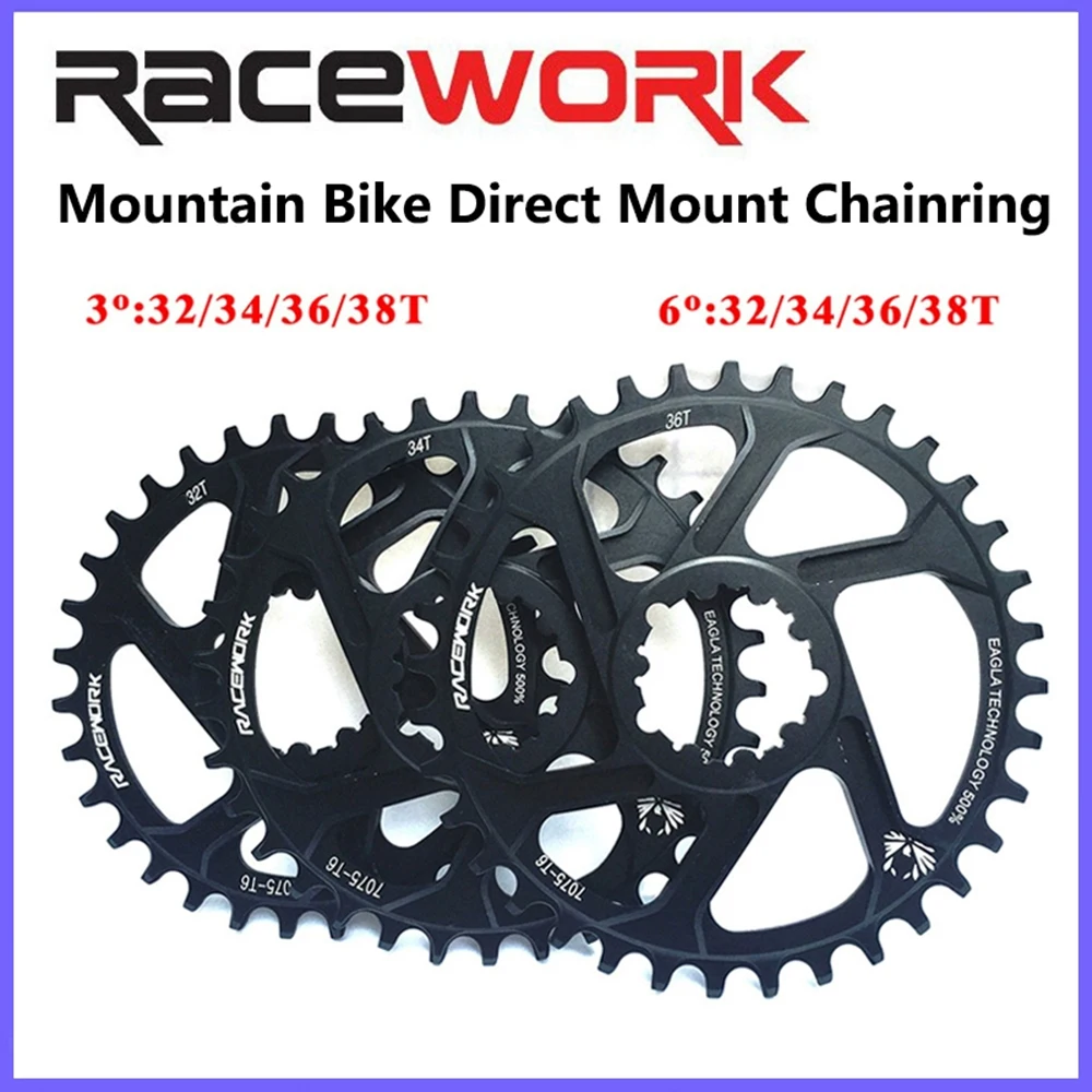 RACEWORK MTB Fahrrad Kettenblatt 11/12 Geschwindigkeit Schmal Breit 32T 34T 36T 38T Für SRAM XX1 X9 XO X01 GX Eagle NX – Detail 1