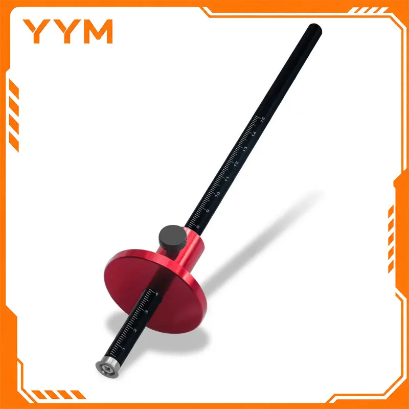 YYM Woodworking Scriber Marking Tool Inch MM Scale Draw Parallel Lines Mortise Measuring Layout Carpenter Hand Tool