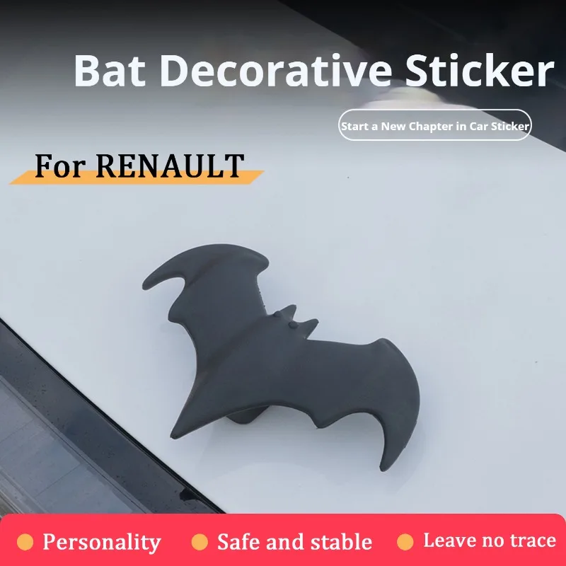 For Renault Kadjar Scenic Megane Sandero Espace Clio 3D Bat Stereo Car Sticker Car Roof Decoration Car Roof Decoration Sticker
