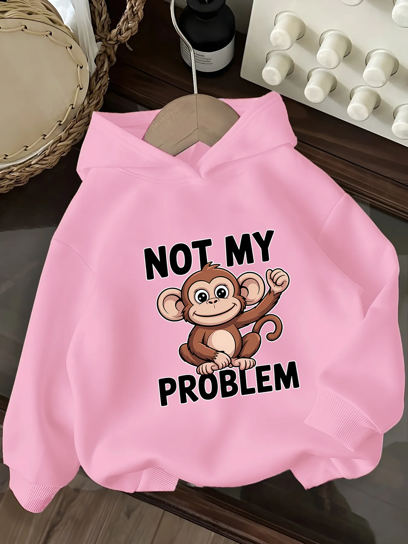 

printed girls hooded sweater children suitable for young girls and students boy party special clothing 120-160 cm