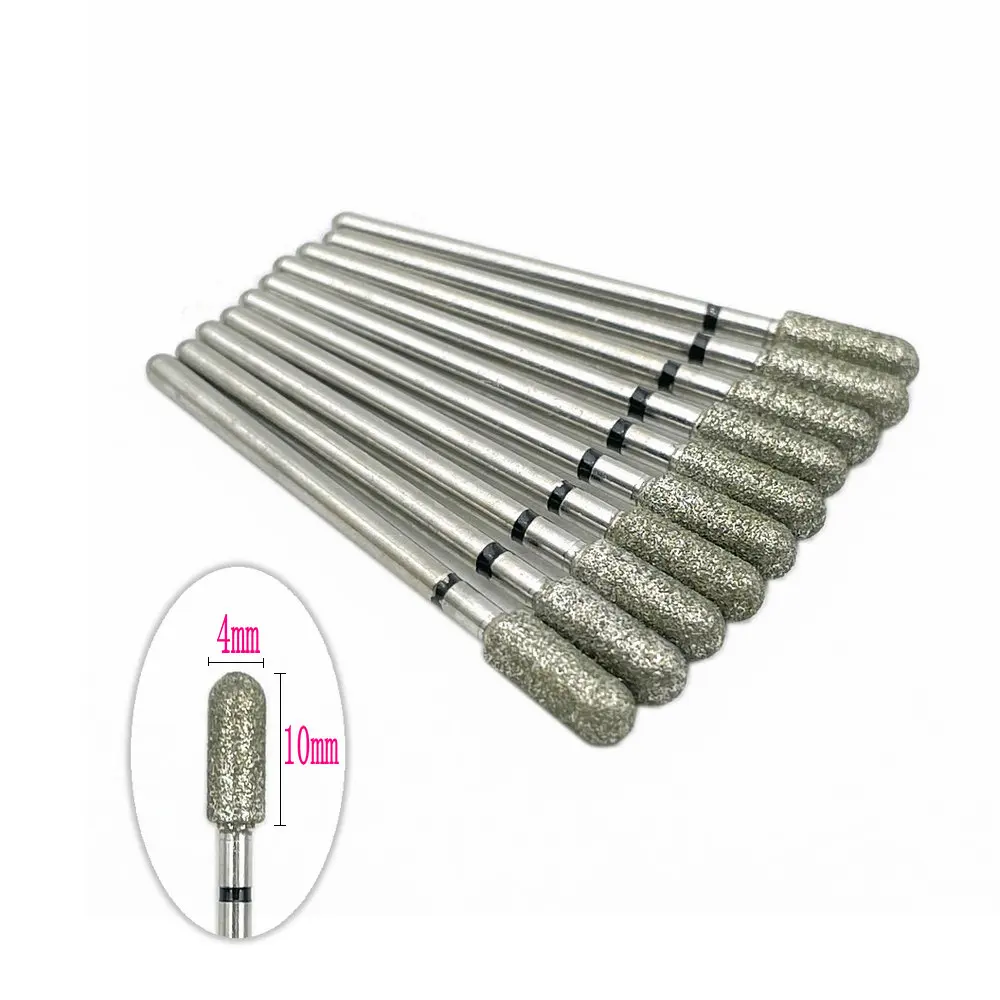 10pcs 2.35mm Dental Diamond Grinding Bur Drill For Dental Diamond Plisher Dental Polishing Burs 2.35mm shank