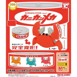 TOYS CABIN Gashapon Capsule Toy Removable Canned Mechanical Crab Model Figures Desktop Decoratoion Children Gifts
