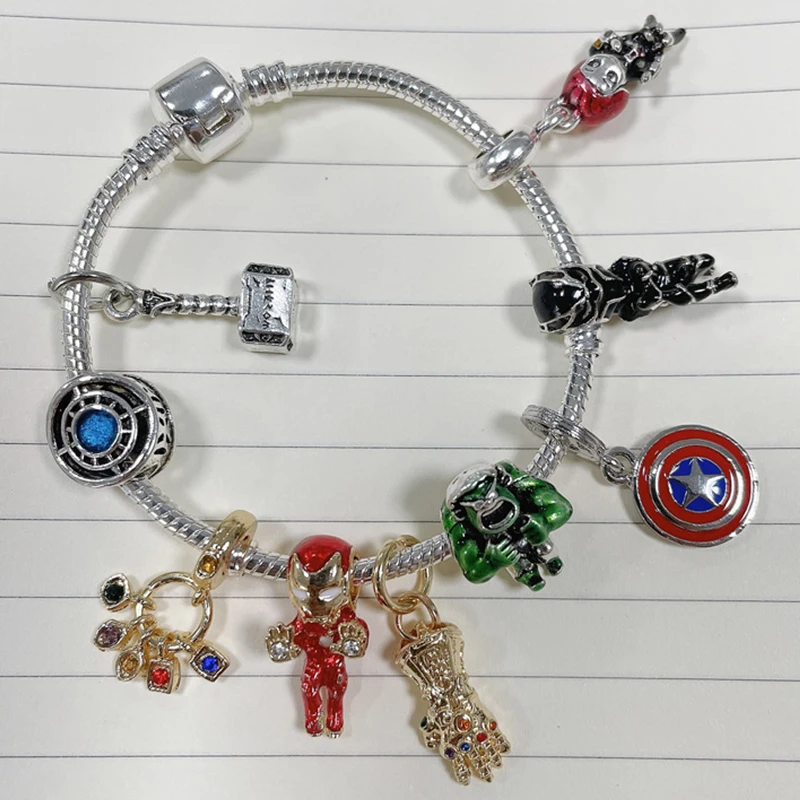 Star Wars Cute 15mm Chibi Characters Pendant Enamel Charms Bracelet Jewelry