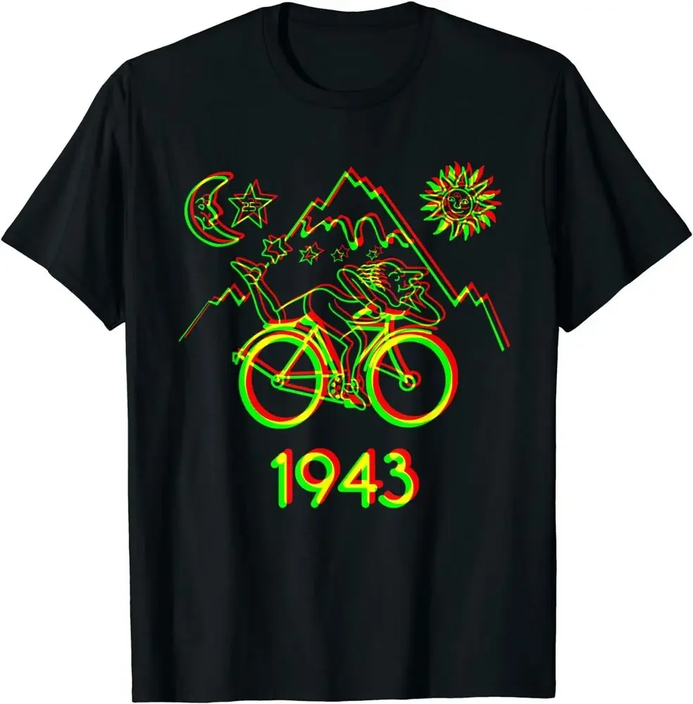 Bicycle Day 1943 Vintage Gift Idea Fun Tee T-Shirt  High Quality 100%Cotton Short Sleeve