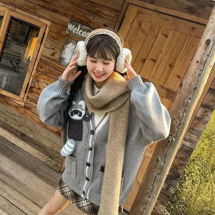 2025, Herbst und Winter, adretter, übergroßer Rollkragenpullover aus Wollmischung, grob gestrickter Pullover für Damen