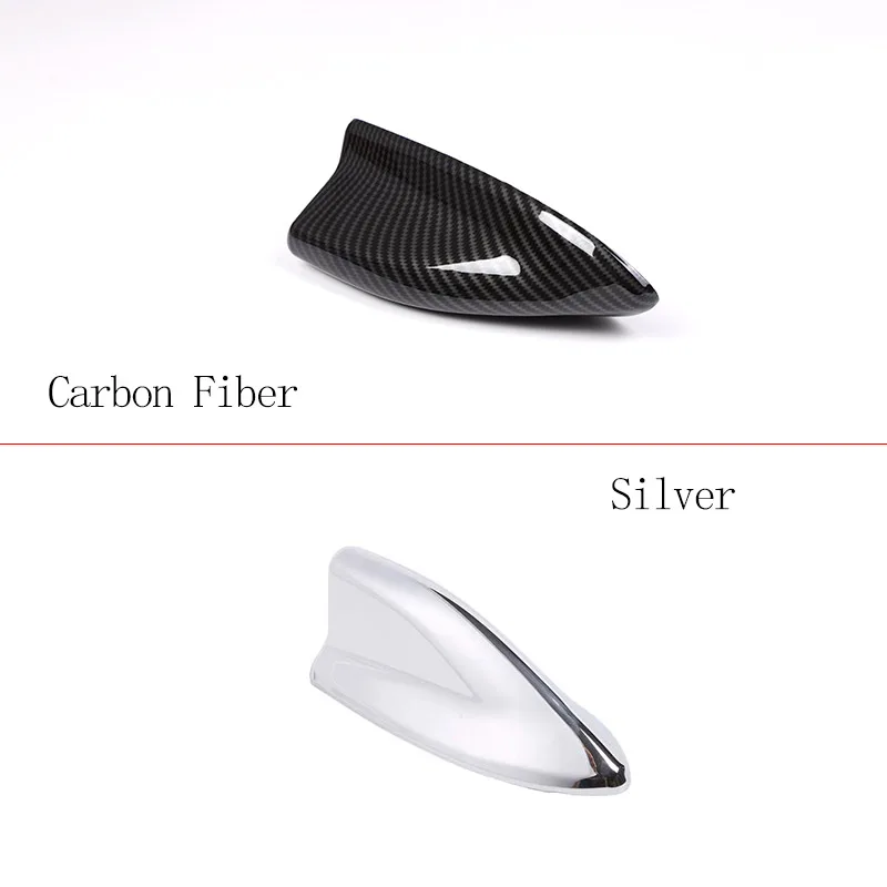 For Toyota Tundra 2022 2023 ABS Carbon Fiber/Silver Car Shark Fin Antenna Roof Antennas Cover Car Accessories