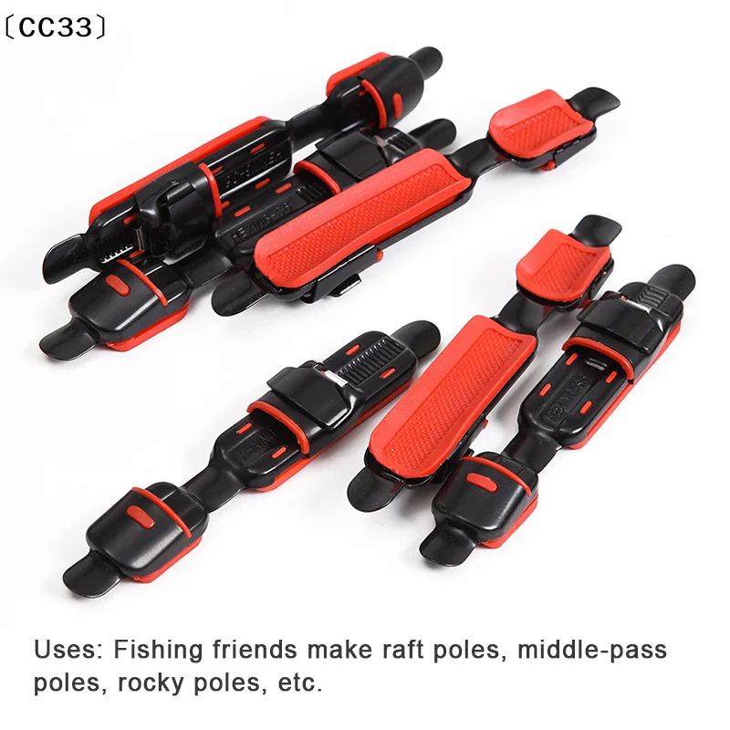 1 Peça Suporte de Carretilha de Metal para Vara de Pesca com Almofada de Borracha e Clipe para Carretilha, Acessório de Pesca〔CC33〕