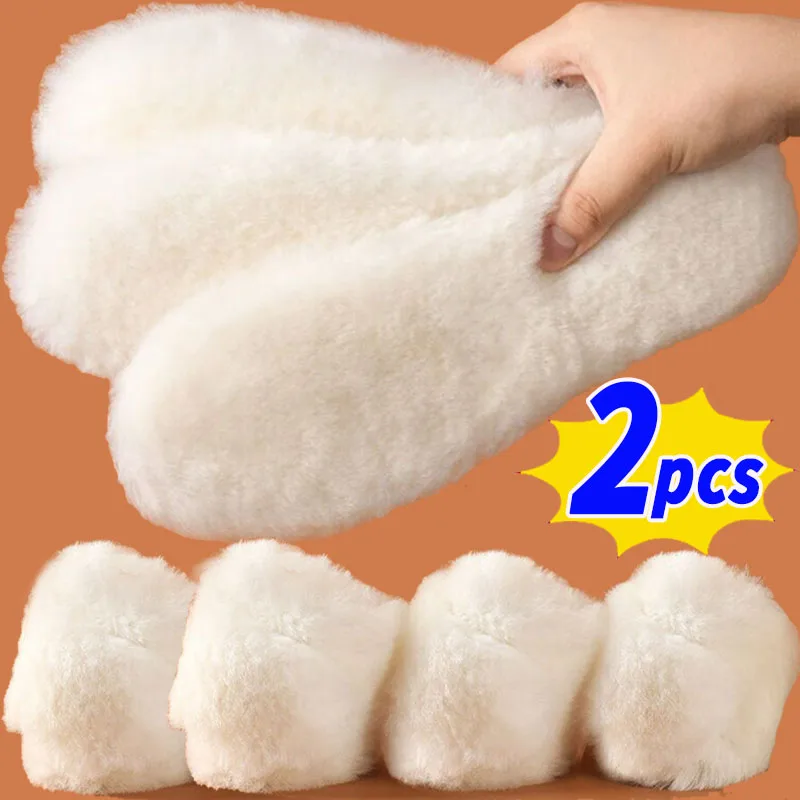 유니섹스 겨울 호주 양가죽 깔창, 천연 리얼 모피 양모 캐시미어 스노우 부츠 신발 패드, 어린이 양모 깔창, 따뜻한 신발  Best5