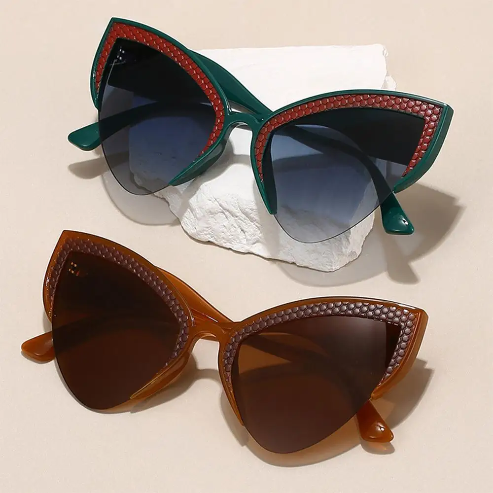 

Outdoor Oversized Cat Eye Sunglasses -Shaped Cycling Sports Sunglasses Luxury UV Protection Driving Shades for Women & Men