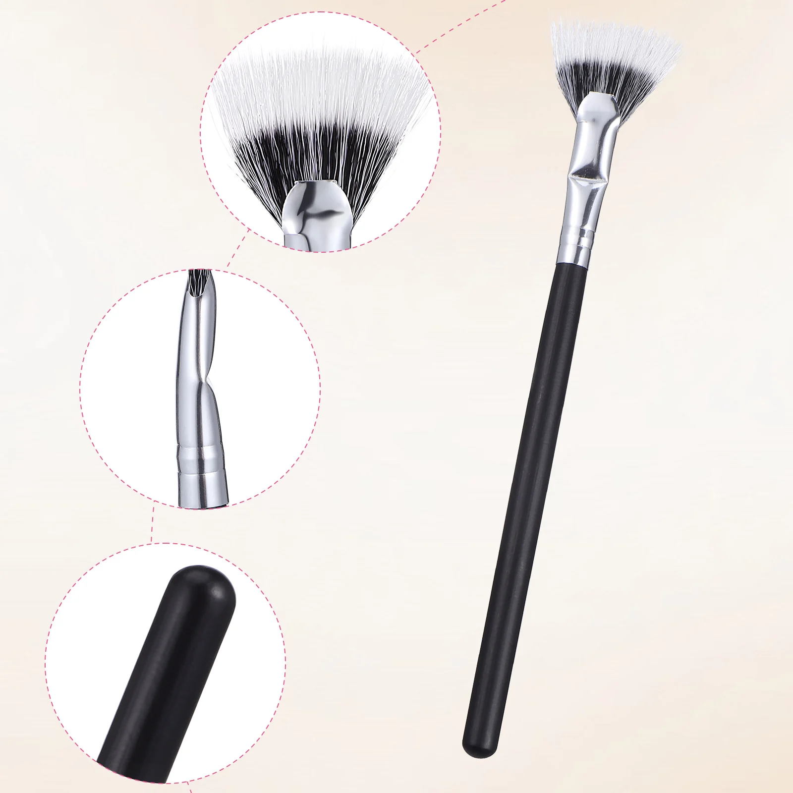 

3 Pcs Eyelash Brush Fan Brushes for Lashes Precision Makeup Tool Mascara Applicator False Lash Separator Eye Makeup Brushes