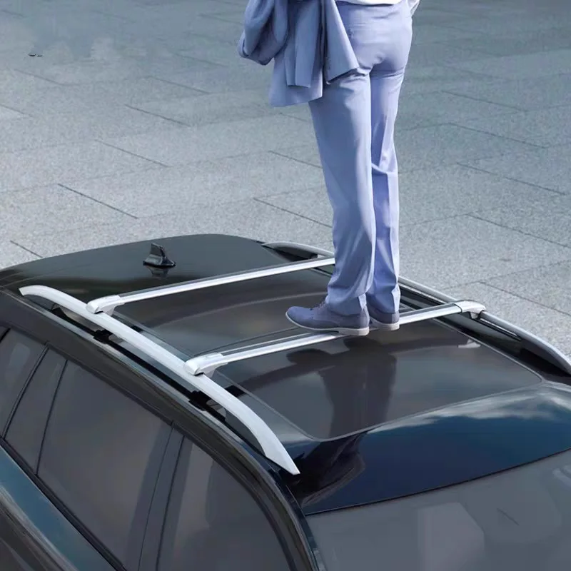 Roof crossbar, car luggage rack, SUV roof rack, no-drill aluminum alloy car crocodile