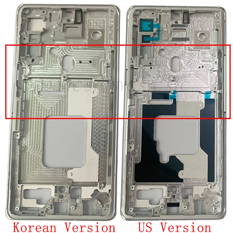 Housing Middle Frame LCD Bezel Plate Panel Chassis For LG Velvet 5G G900 Phone Metal Middle Frame