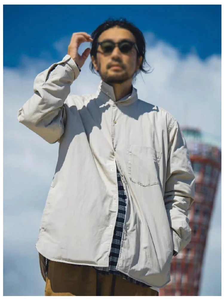 

Nca Insulation irt Jaet Loose Fit Cotton Polyester Blend Casual Sle Spring Autumn Winter Outerwear