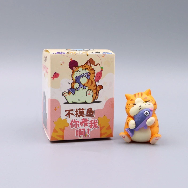 

Новые продукты в наличии No Fish You Keep Me слепая коробка рыба кошка белый кот оранжевый кот модная игрушка украшение автомобиля орнамент