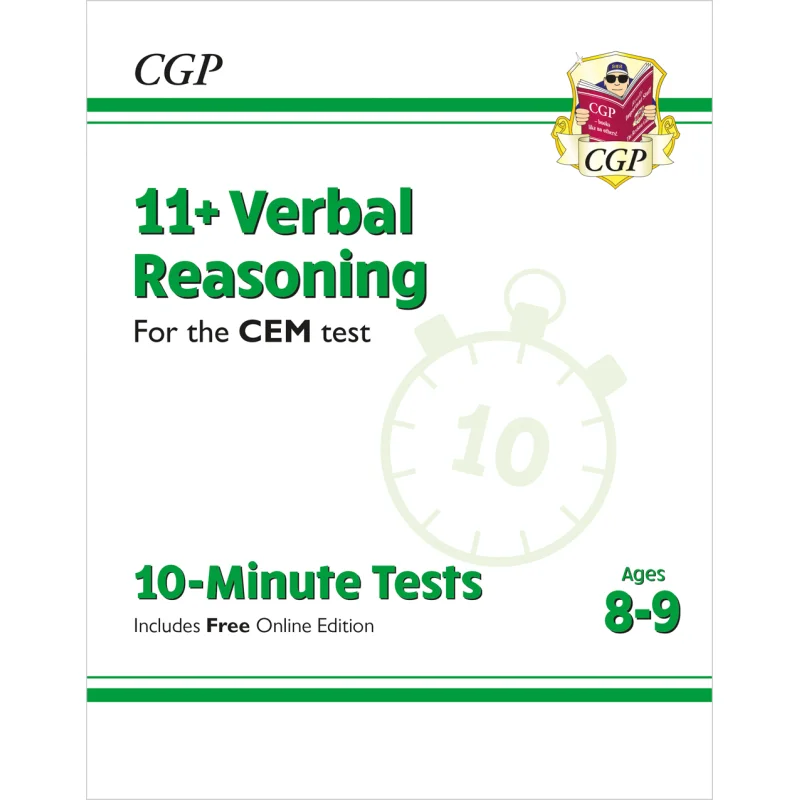 

11 CEM 10-минутных испытаний Вербальное рассуждение в возрасте 89 лет с онлайн-изданием Книги CGP Координация Групповые публикации 9781789081930 Книга