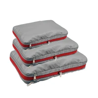 Nylon Travel Compression Packing Cubes Double Layer Portable Pouch  Zipper Waterproof Storage Bags for Clothing Shoes Suitcases 2