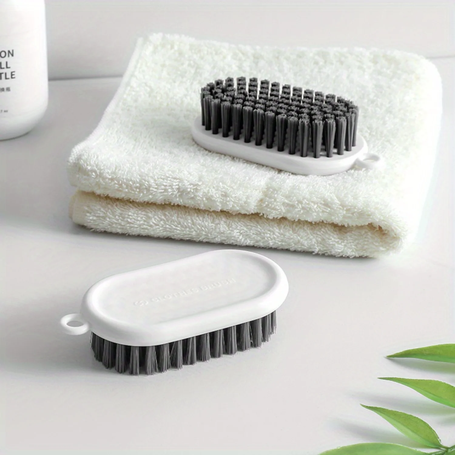 Soft Bristle Cleaning Brush for Household Laundry, Shoes, Clothes - No Shedding, Manual Use for Living Room, Bedroom, Bathroom, 