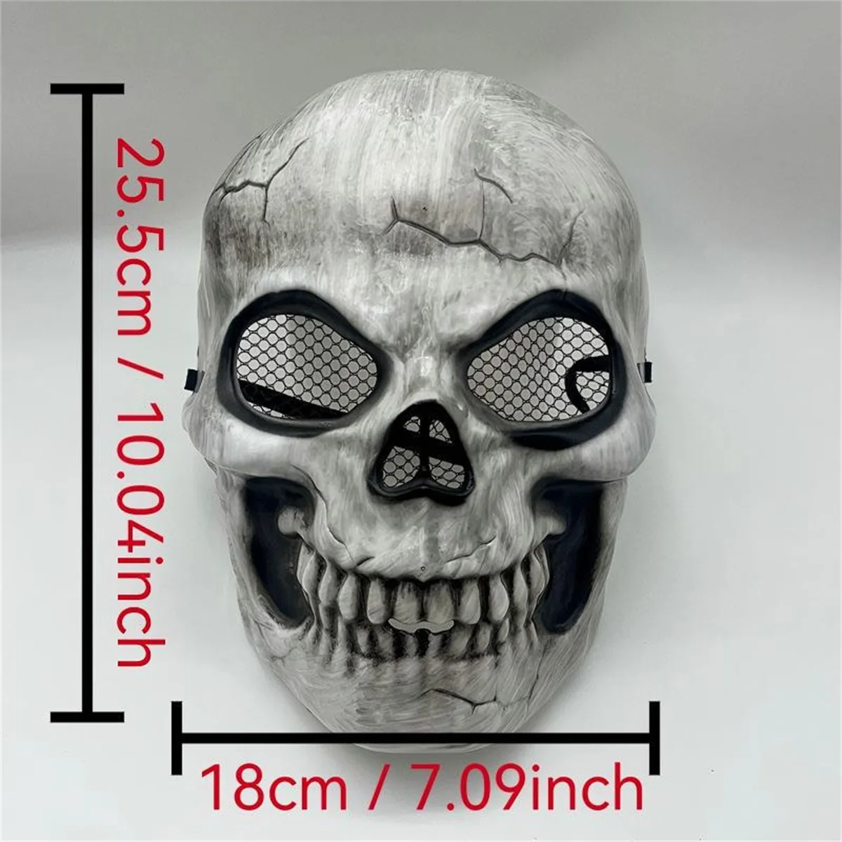 Masque effrayant d'horreur d'halloween, accessoires de déguisement de fête, produit chaud