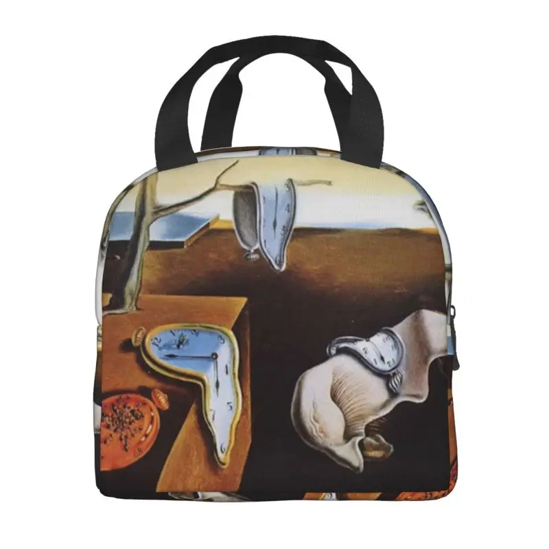 Salvador Dali The Persistence Of Memory Insulated Lunch Bags for Camping Travel Artist Portable Thermal Cooler Lunch Box Women