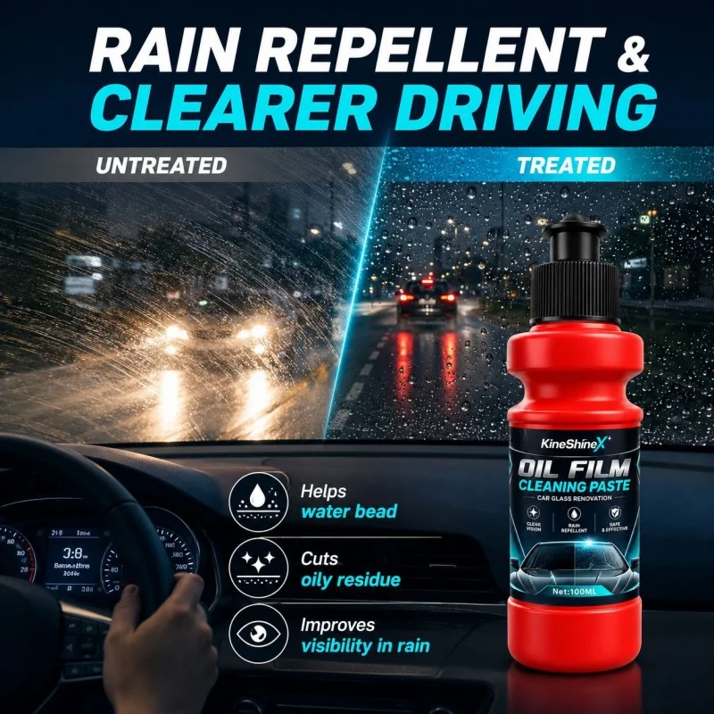 Glass Scratch Repair Wax - Easy-to-Use, No-Residue Paint Scratch Remover for Car Windows, Deep Scratch Removal, Protective Coati