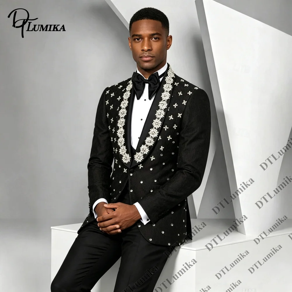 Luxury Crystals Wedding Suit f - đánh giá và giá Men Formal Wear Modern
