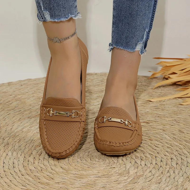 2024 Casual Women Shoes Flats Walking Sports New Summer Shoes Hollow Fashion Soft Sole Brand Loafers Female