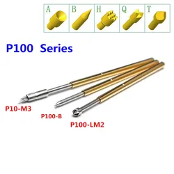 Sonda de prueba de resorte P100-A2 A3, B1, E2, E3, H2, H3, H4, H5, J1, Q1, Q2, T2, lm3, diámetro exterior de 1,36mm, longitud de 33,5mm, 20 unids/lote/bolsa