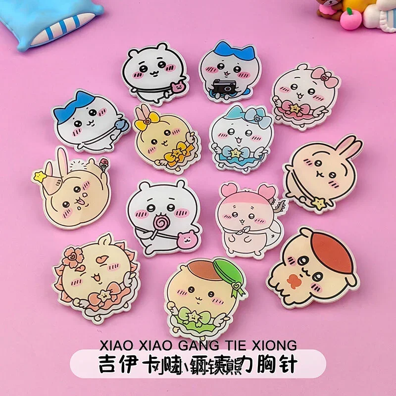 Chiikawa Little Eight Cute Brooch Kawaii Acrylic Anime Badge Decoration Accessory