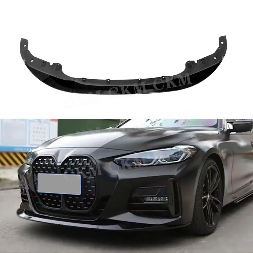 

For G22 G23 Front Bumper Lip Spoiler Splitters For BMW 4 Series M Sport 2020+ Car Bumper Chin Bodykits Accessories