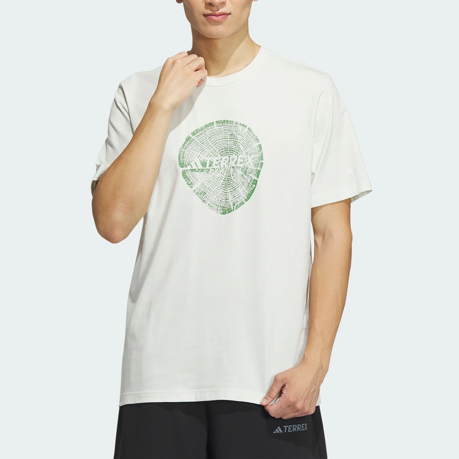 

Adidas genuine BIG LOGO PLGN T Men's Short Sleeve Round Neck T-shirt IS0295