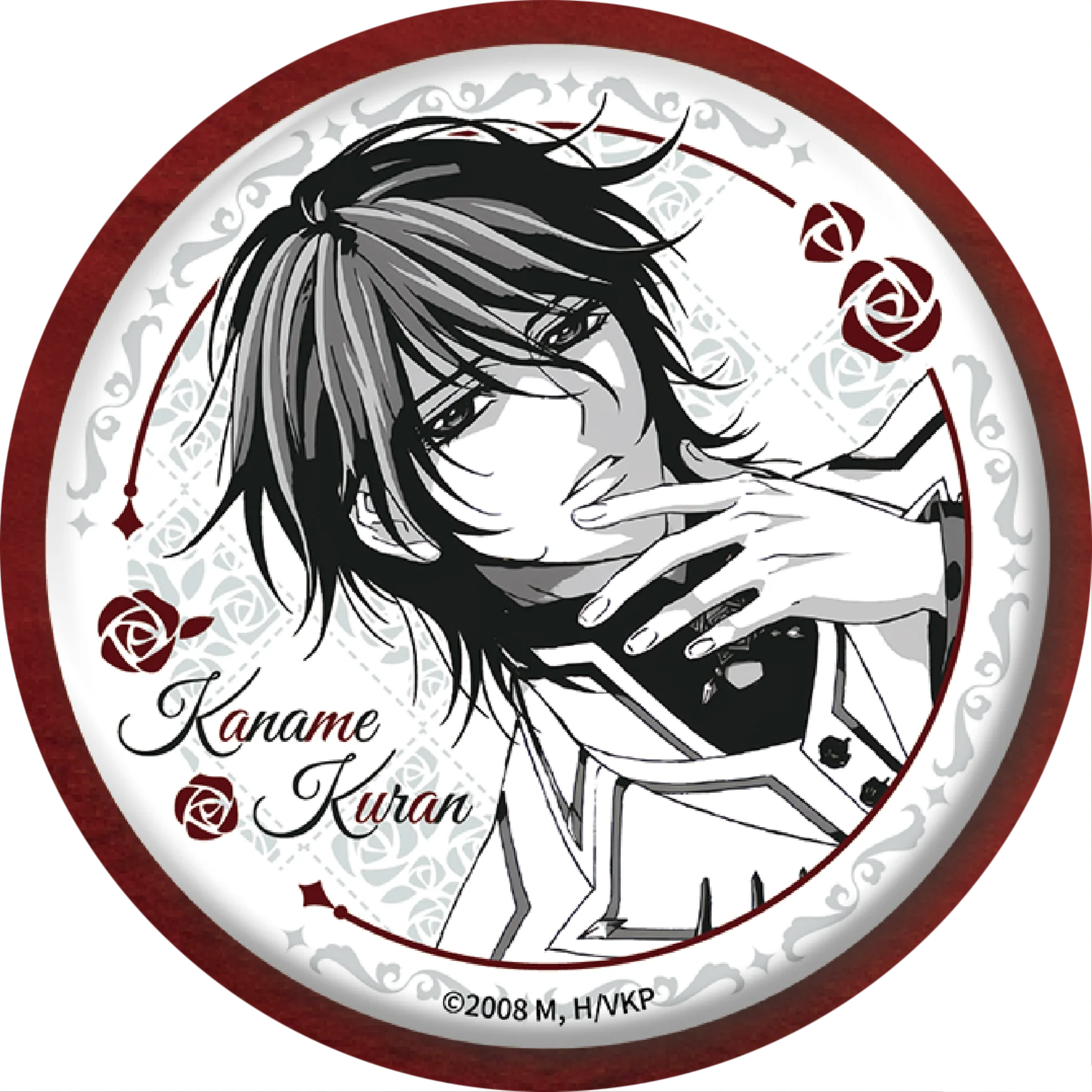 58mm Anime Vampire Knight Kurosu Kuran Yuki Kiryu Zero Kaname Cosplay COSTUME Badge Pin SPTE Tinplate Brooch﻿ Prop Xmas Gilf