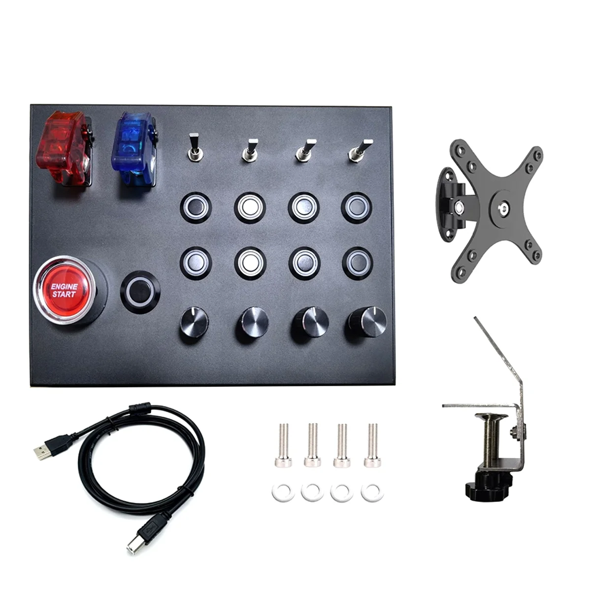 

NEW PC Simracing Universal Center Button Box for Euro Truck Simagic G29G27 Fanatec Steering Wheel