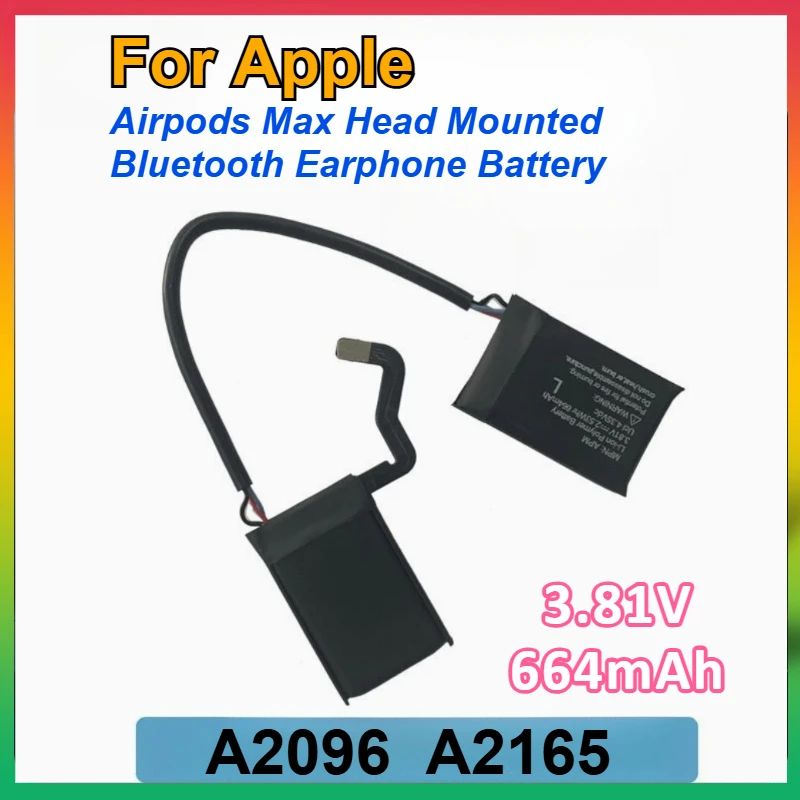 

A2096 A2165 for Airpods Max Over-ear 3.81V 664mAh Battery Replacement Repair Spare Parts Head Mounted Bluetooth Headset Battery