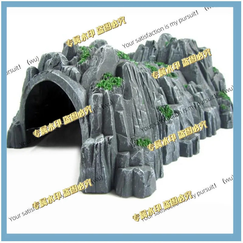 

Plastic large rockery double-layer tunnel wooden track wooden track accessories magnetic small train children's toys compatible