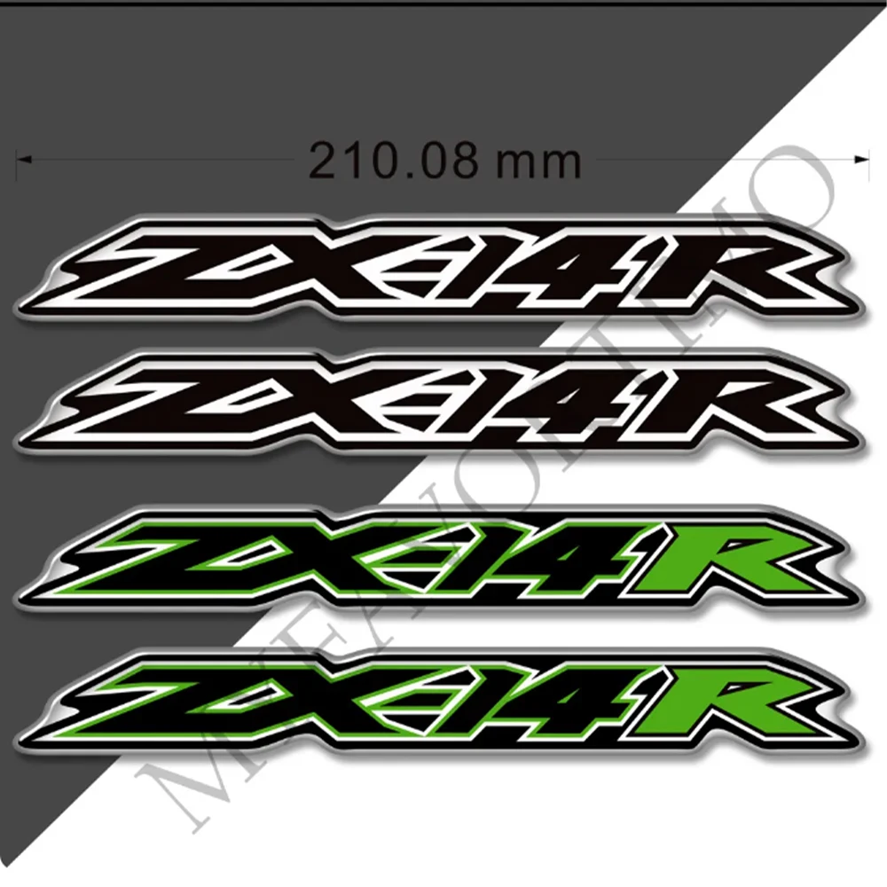 

Motorcycle Tank Grips Pad Gas Knee Oil Stickers Emblem LOGO Fairing Decals For Kawasaki Ninja ZX-14R ZX14R ZX 14R