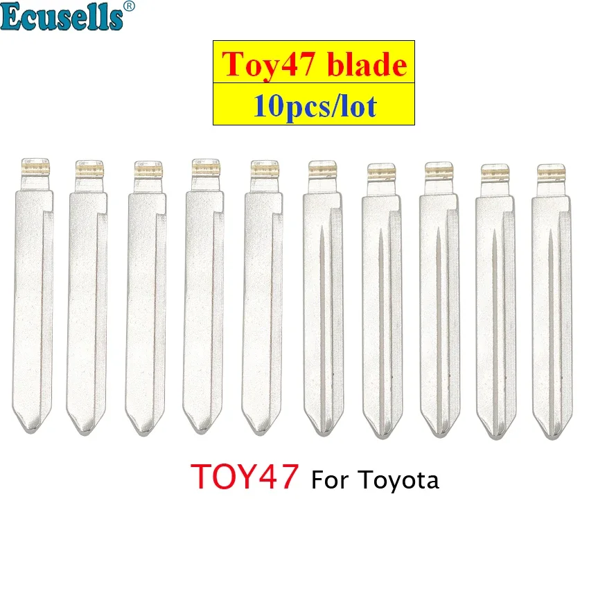 Ecusells 10 pz/lotto Toy47 Toy 47 Uncut Flip Blank Key Blade per Toyota Corolla