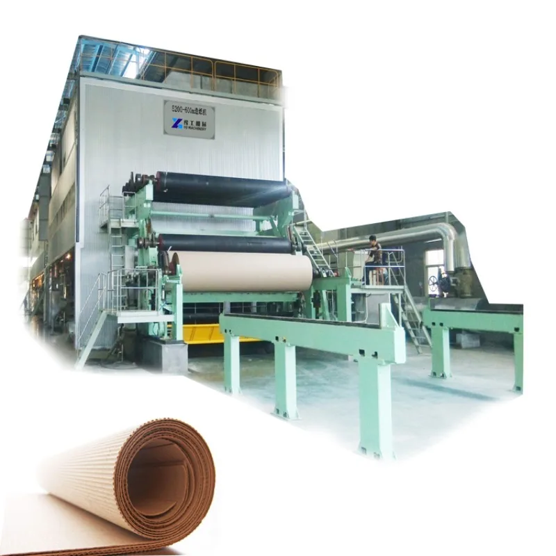 Fluting Corrugated Kraft Paper Making Machine Kraft Paper and Carton Recycling Machine Corrugate