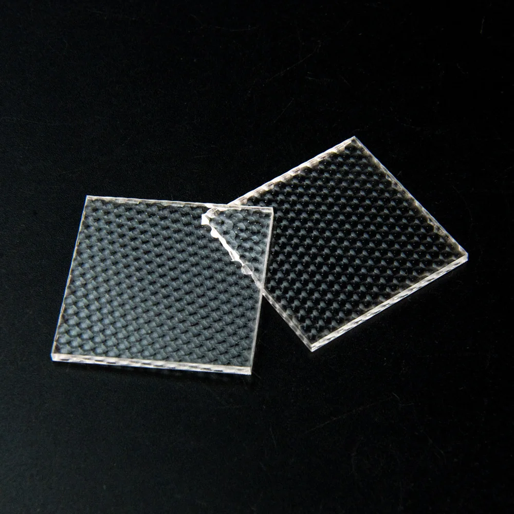 Acrylic compound eye lens Led light uniform optical ultra-thin lens 30*30mm optical physics experiment