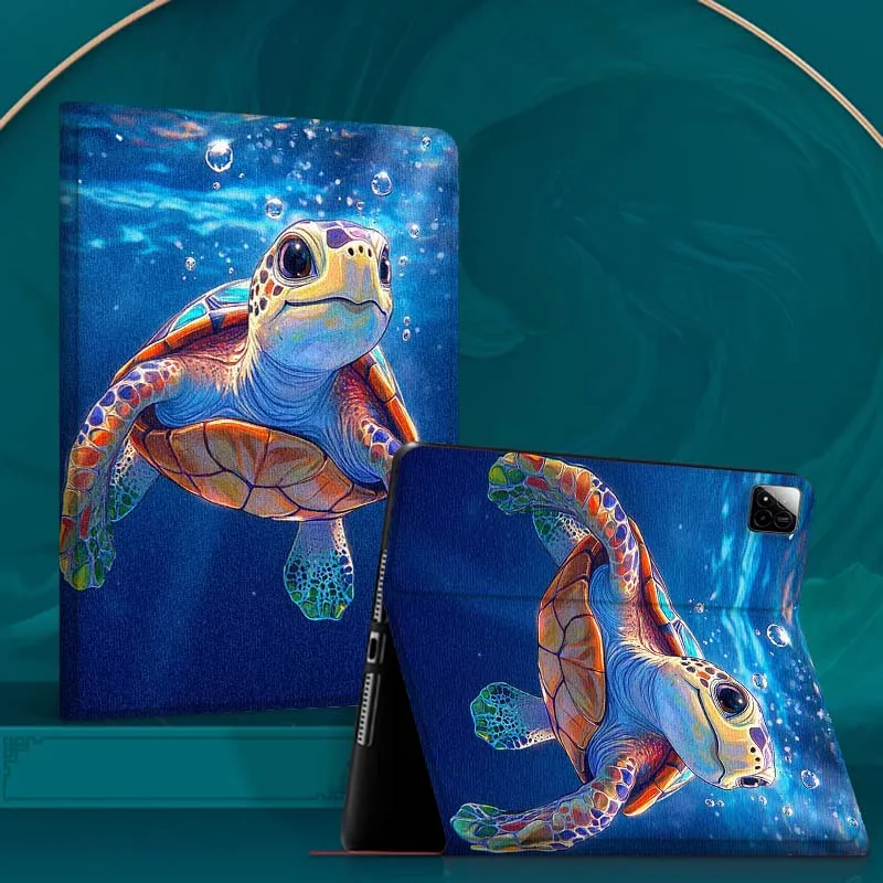 

Color Shark Sea Turtle Art For Xiaomi Redmi Mi Pad 4 5 6 6s 7 7s SE Pro 2 11 Plus Max 12.4 11 11.2 12.5 8.7 inch Tablet Case