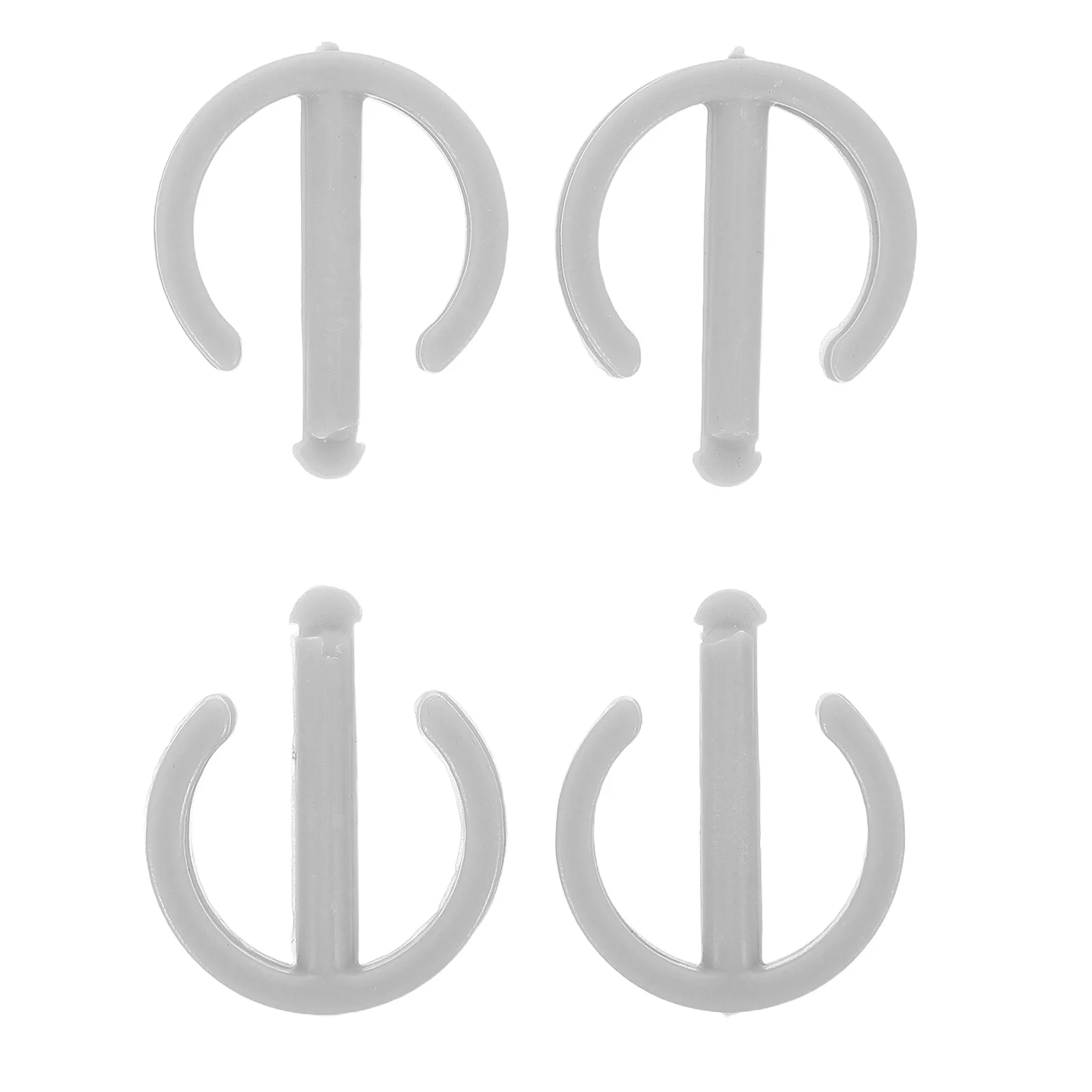 4개입 미끄럼 방지 스윙 버클 키트 스윙 레일 안전 클립 교체 부품 어린이 야외 놀이용 견고한 슬라이드 연결 하드웨어