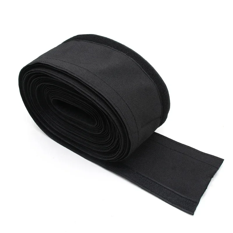 1/3/5m Cable Sleeve Adhesive Grommet 16mm-100mm Nylon Braided Flexible Cable Harness Sheath Wrap Protector