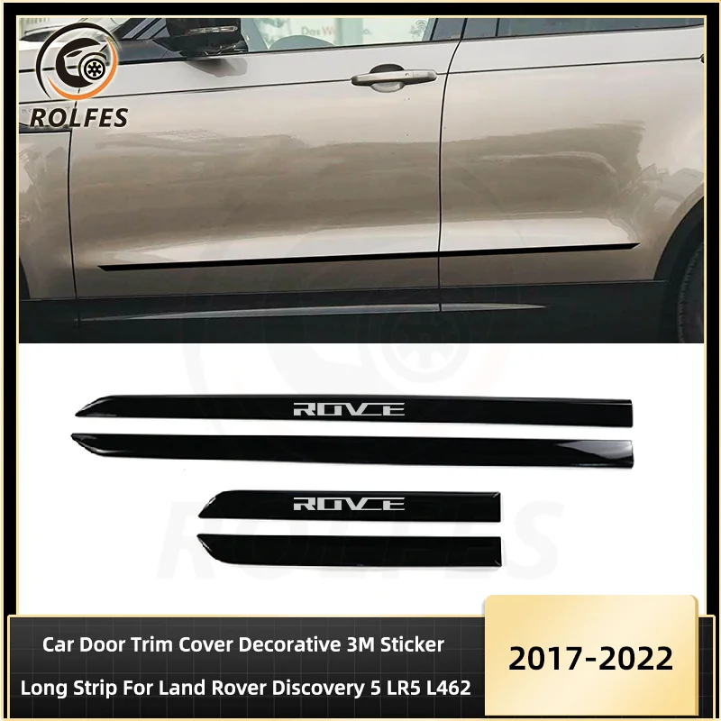 

ROLFES Car Door Trim Sticker Decorative 3M Sticker Long Strip For Land Rover Discovery 5 LR5 L462 2017-2022 Car Accessories