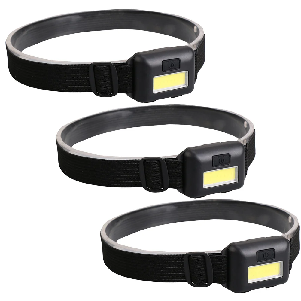 

3Pcs LED Headlight Compact Bright Headlamp for Outdoor Sports Running Camping Hiking Fishing Night Work Gift for Active