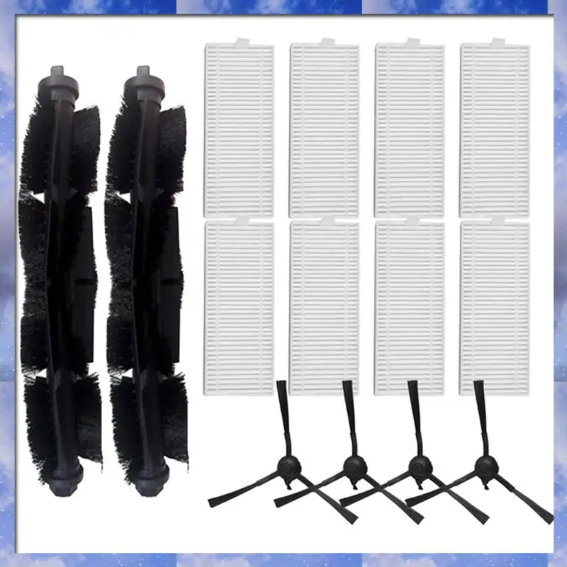 

Аксессуары для роботов-пылесосов Gen Basic For 360 S8 / S8 Plus: основная и боковые щетки, HEPA-фильтр.