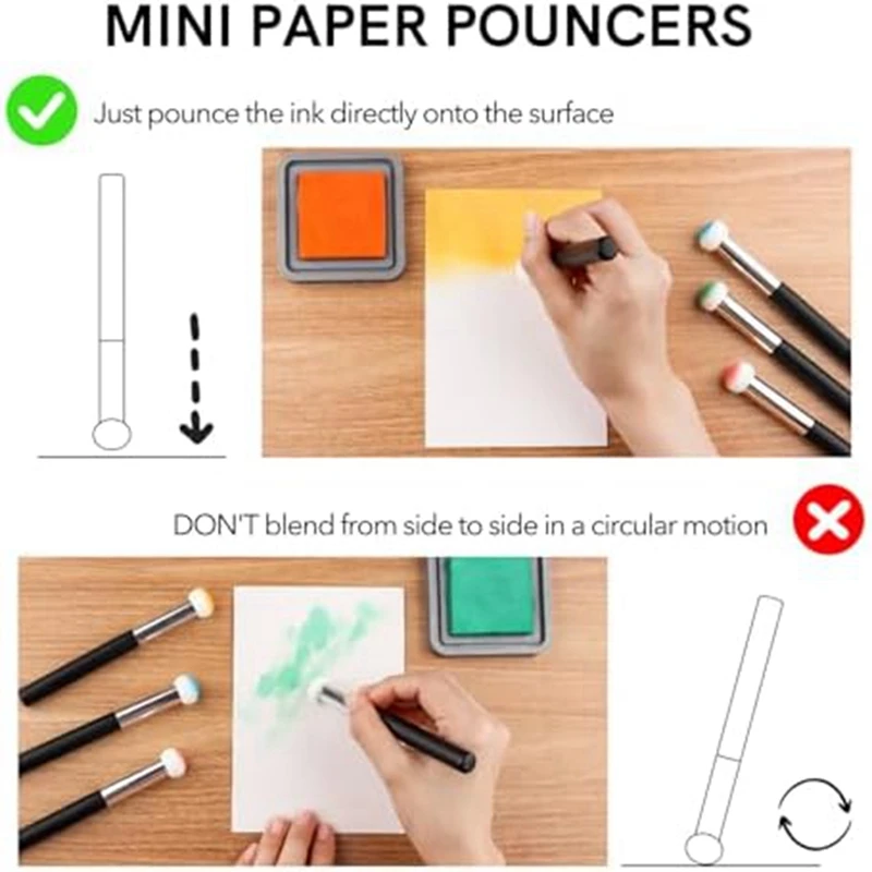 Mini presse-papier applicateur d'éponge pour cartes exécutives, mélangeur de cartes, outils d'artisanat, encreur, besoins