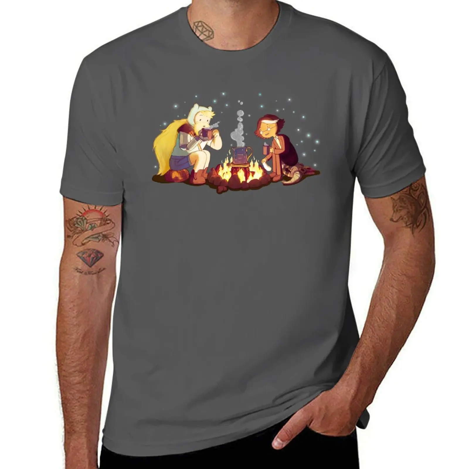 

Finn and Simon go on an adventure T-Shirt Work Outdoor T-Shirt for Men