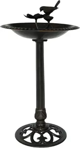 Elegant Copper Bird Bath for Garden, Durable Aluminum and Iron Outdoor Decor