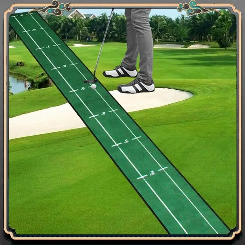

Premium Golf Carpet Putting Mat Thick Practice Putting Rug For Indoor Home Office Golf Practice Grass Mat Golf Training