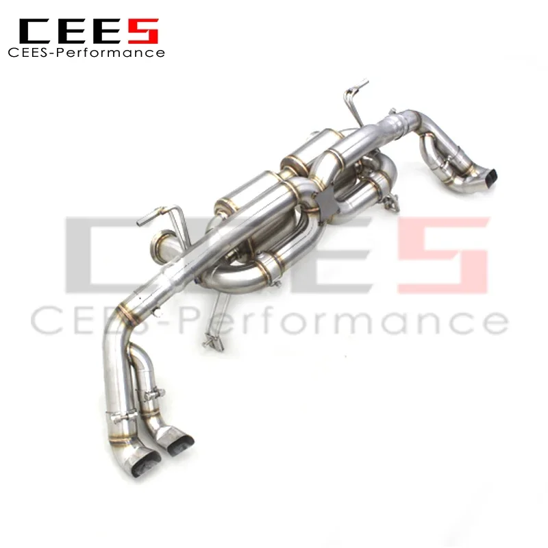 CEES Performance valvetronic Exhaust Catback System For Audi R8 V8/V10 4.2/5.2 2008-2016 Exhaust Pipe Muffler